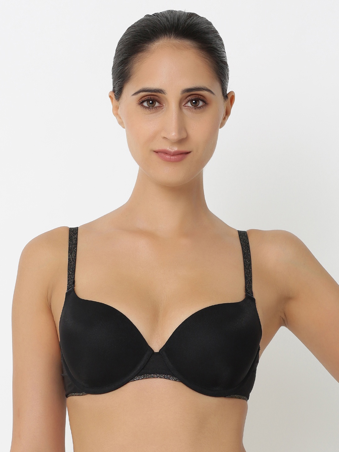 

Triumph T-Shirt Bra 126 Invisible Wired Padded Party Everyday Bra, Black