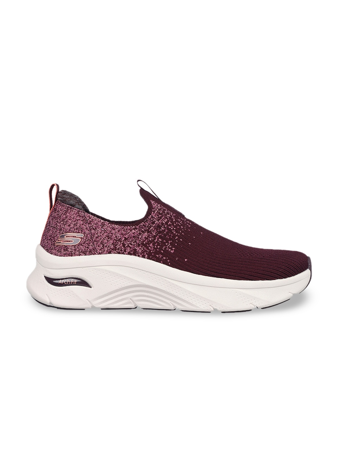 

Skechers Women Arch Fit D'lux-journey Slip On Sneakers, Red