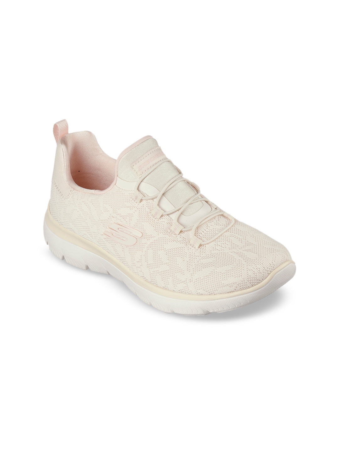 

Skechers Women SUMMITS-GOOD TASTE Slip On Sneakers, Beige