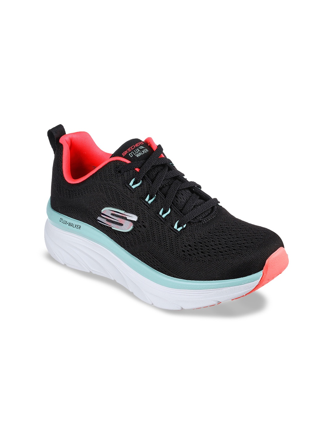 

Skechers Women D'Lux Walker - Fresh Finesse Sneakers, Black