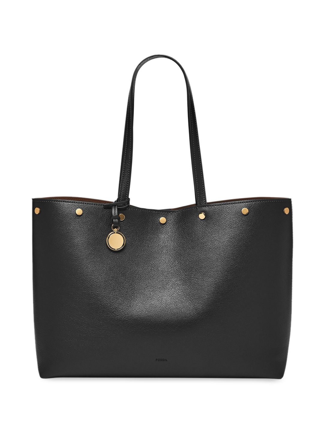 

Fossil Shopper Oversized Leather Shopper Shoulder Bag, Black