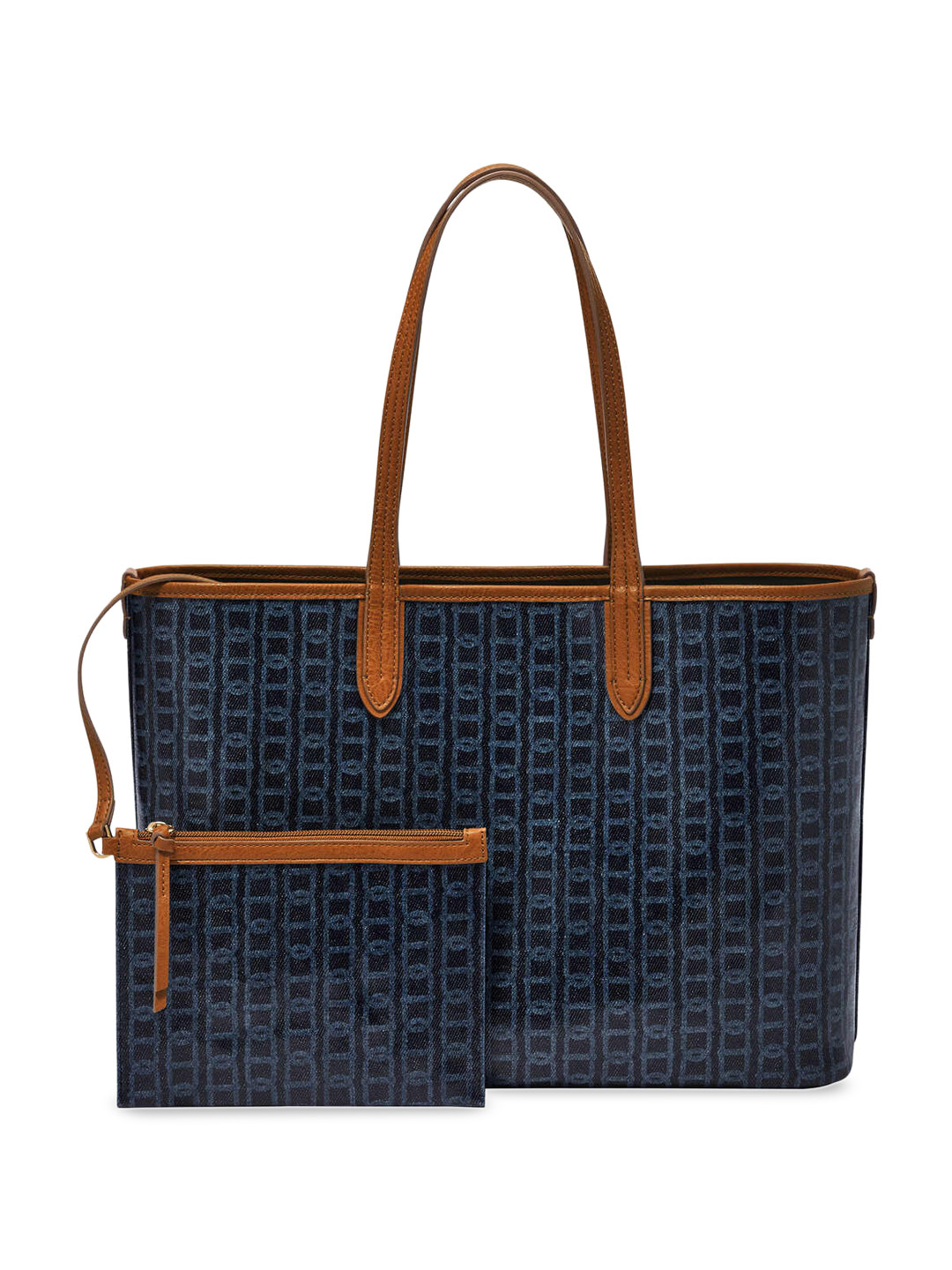 

Fossil Geometric Printed Shopper Shoulder Bag, Blue