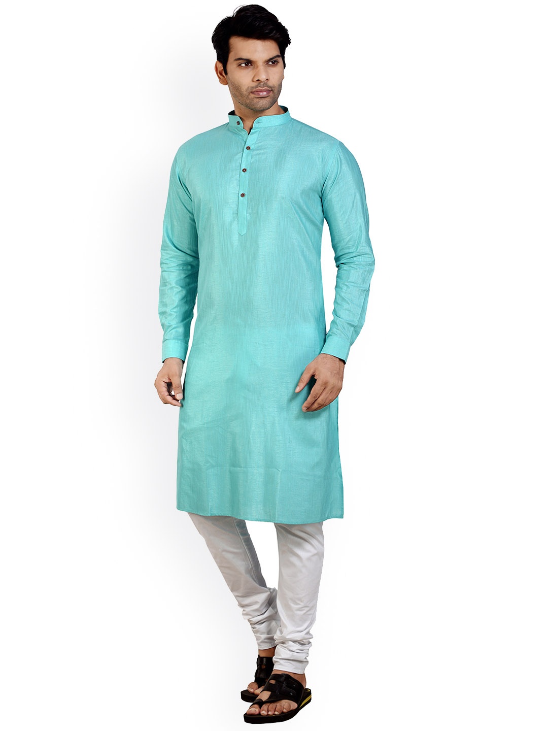 

ARRUGA Men Blue Regular Kurta with Pyjamas