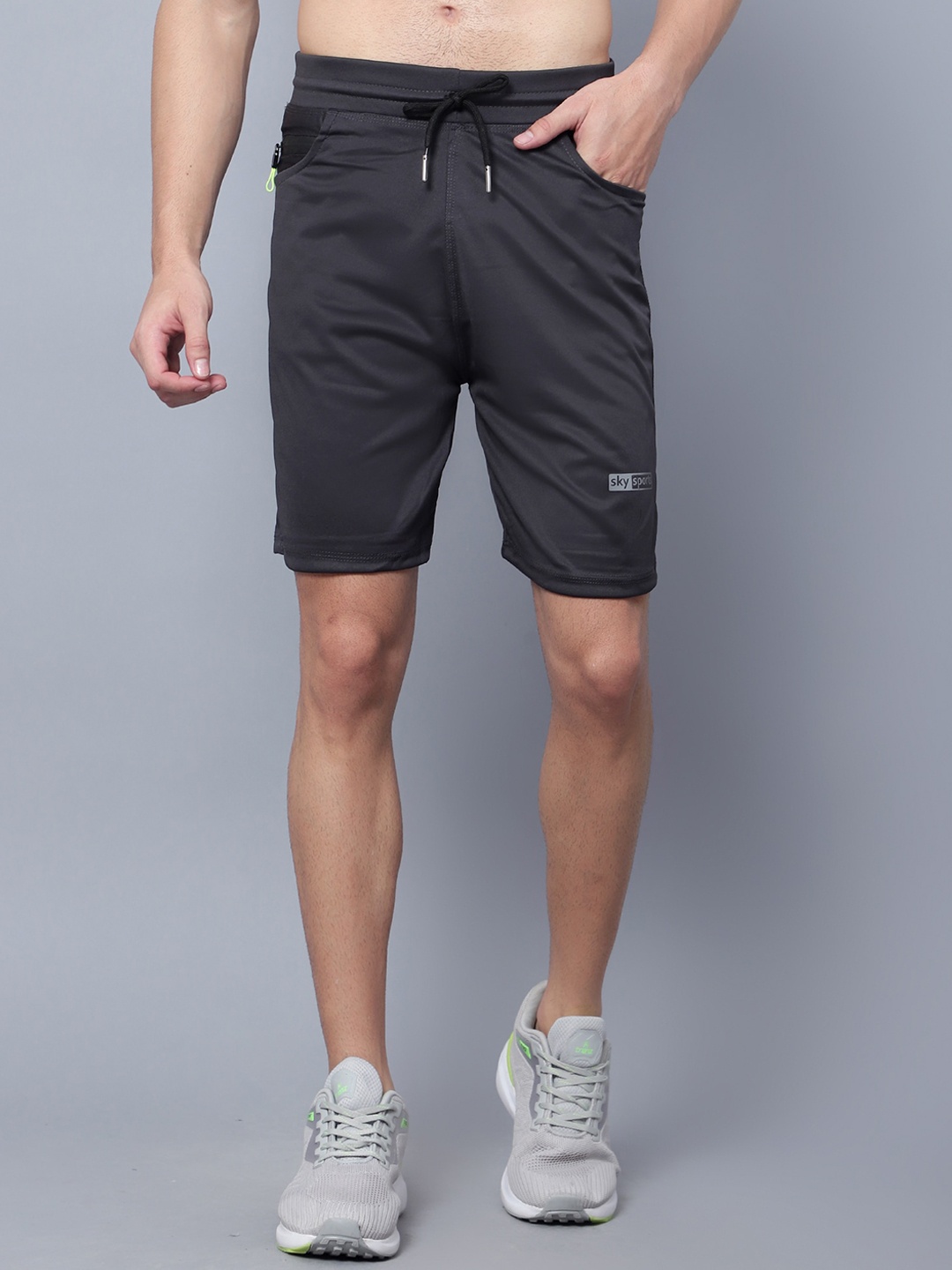 

SKY HEIGHTS Men Slim Fit Training or Gym Sports Shorts, Charcoal