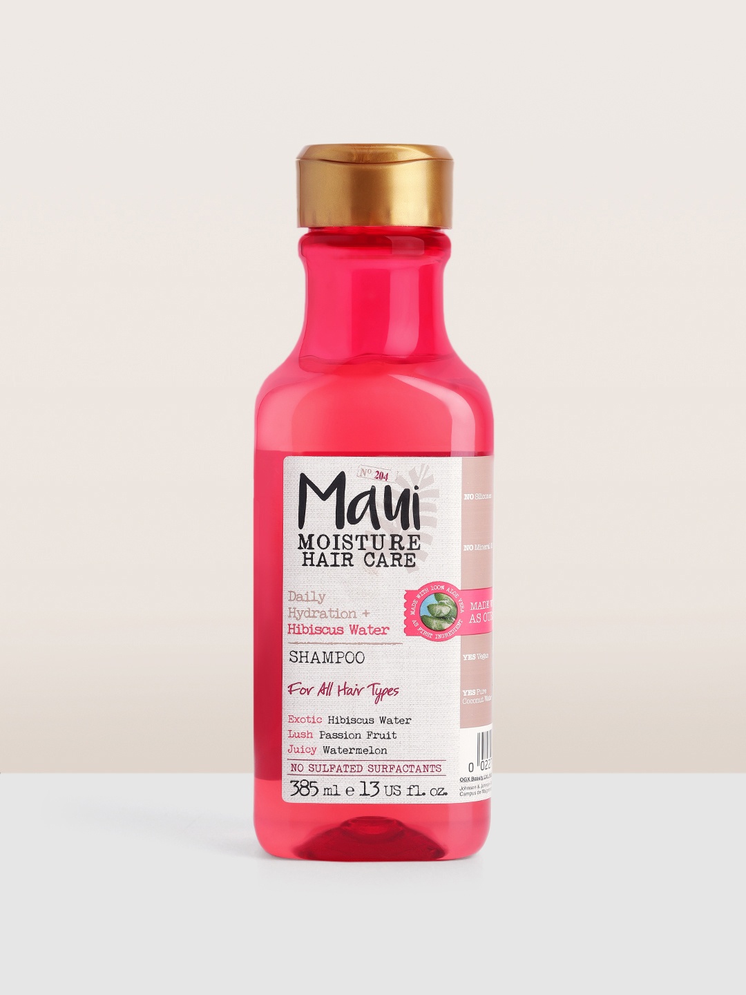 

MAUI MOISTURE Lightweight Hydration Hibiscus Water Shampoo with Aloe Vera - 385 ml, Pink