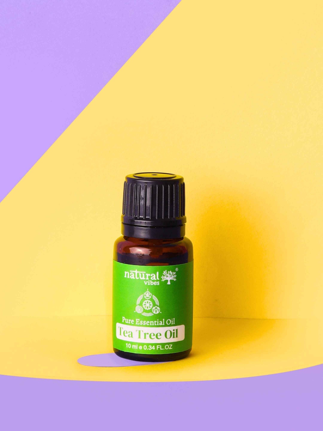 

natural vibes Set of 2 Tea-Tree Pure Essential Oil - 10 ml each, Green