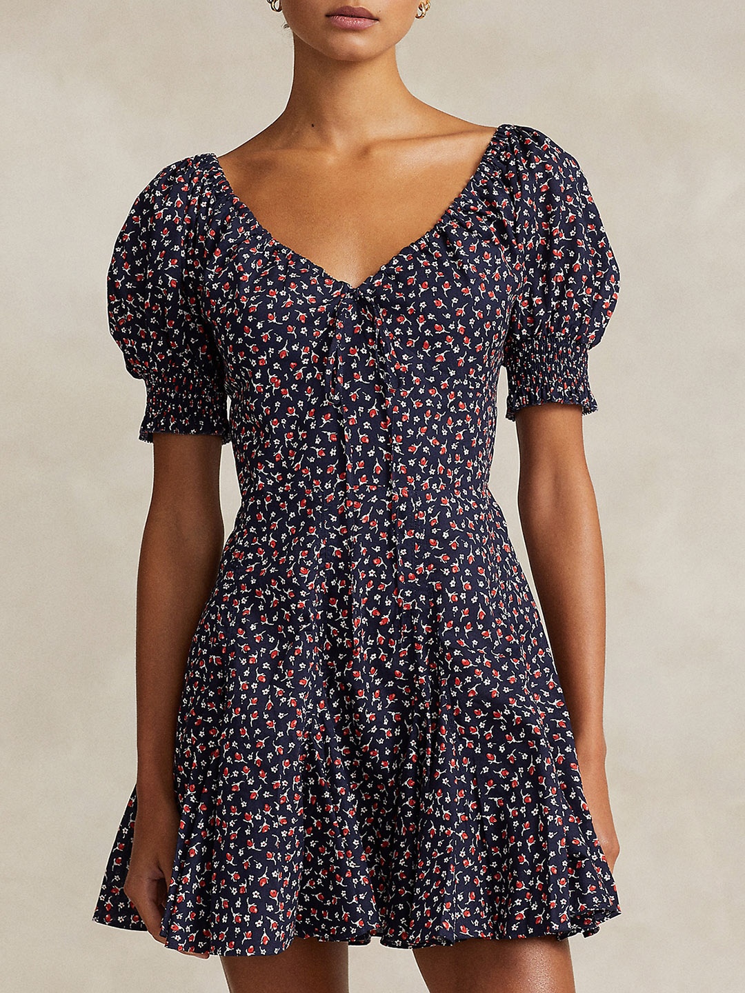 

Polo Ralph Lauren Printed Knee Length Dress, Blue