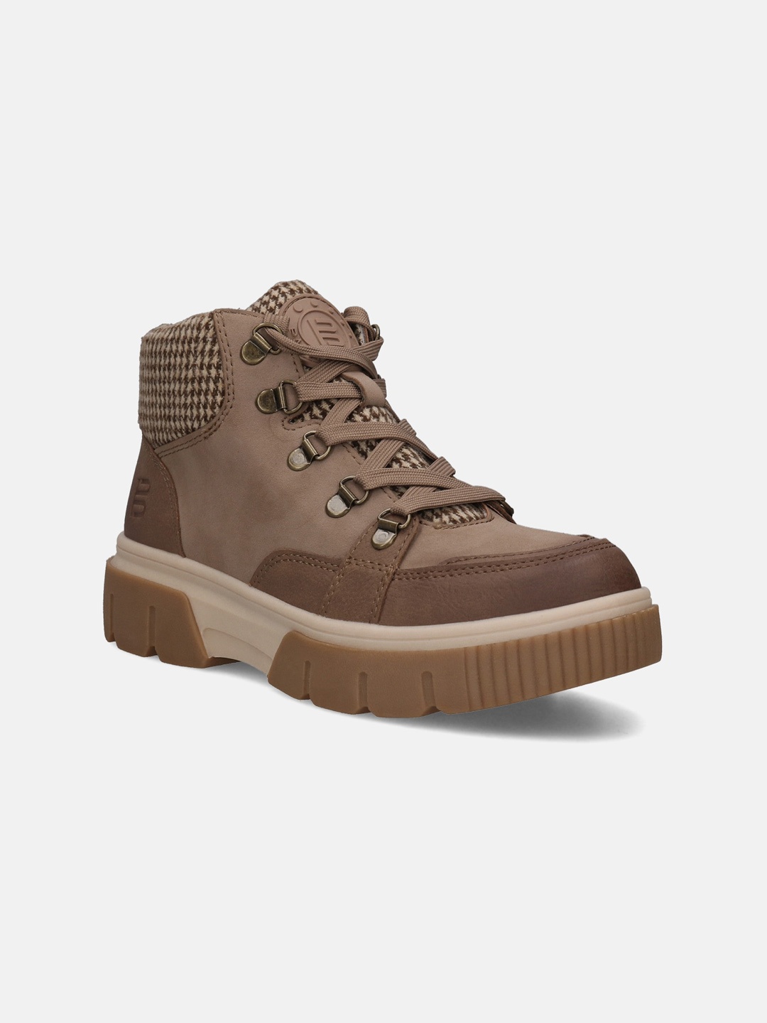 

BAGATT Women Molfetta Mid-Top Sneakers, Taupe