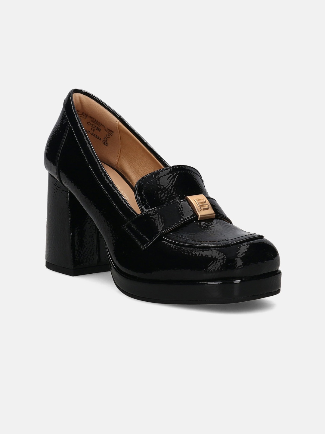 

BAGATT Gallarate Closed Back Block Pumps, Black