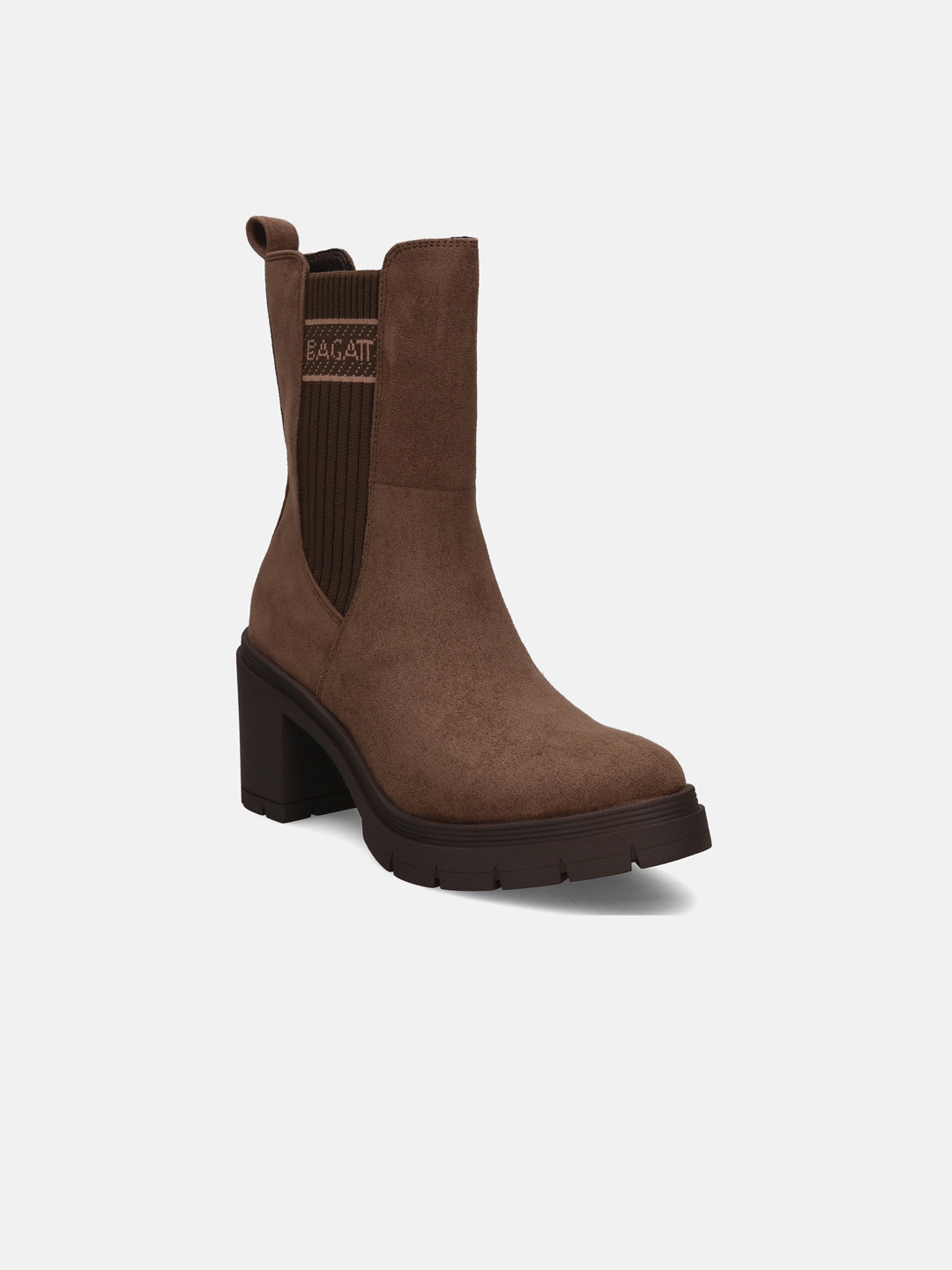 

BAGATT Women Joely Heeled Mid-Top Chelsea Boots, Brown