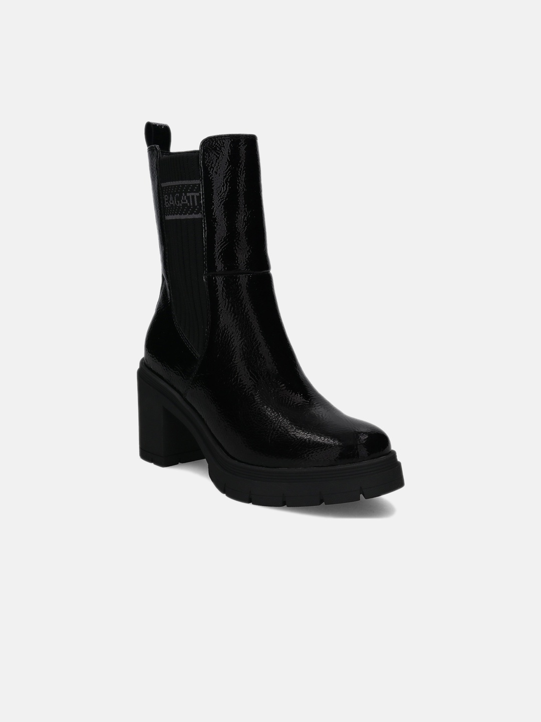 

BAGATT Joely Women Mid Top Platform Heel Chelsea Boots, Black