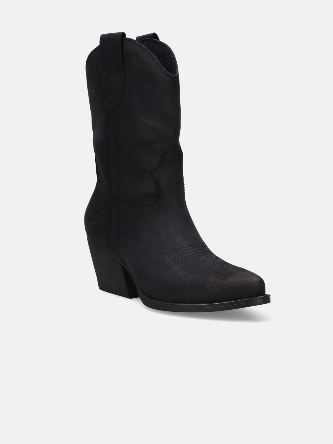 

BAGATT Women Messina Heeled High-Top Cow Boy Boots, Navy blue