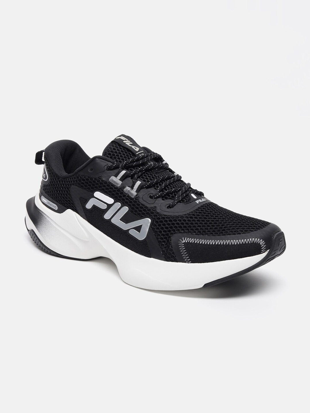 

FILA Men HEATING Running Shoes, Black