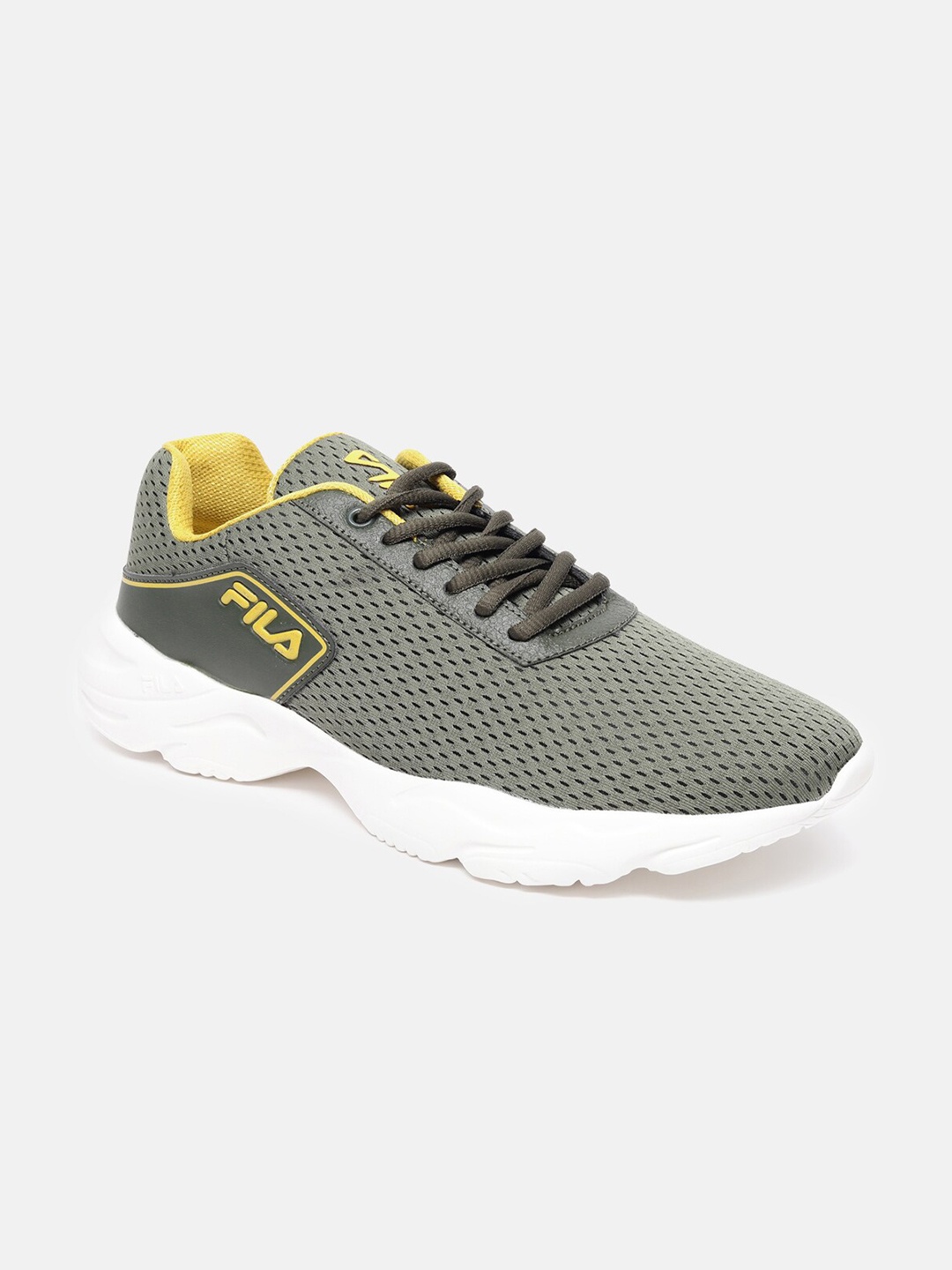 

FILA Banner Men Mesh Running Sports Shoes, Olive