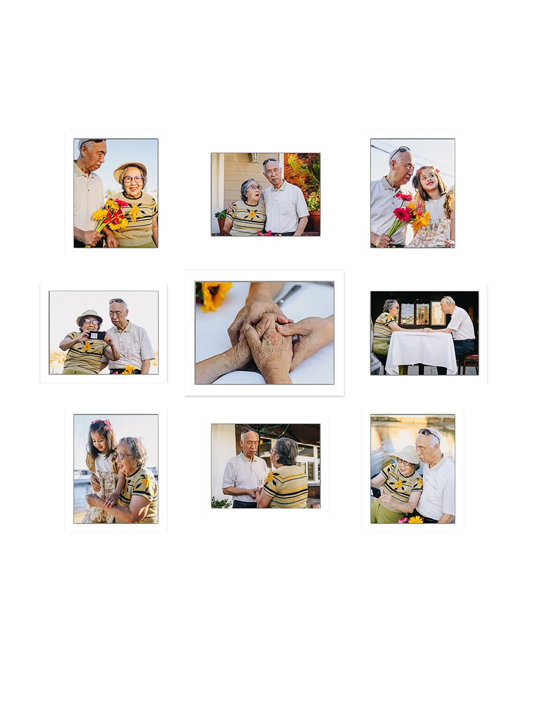 

Art Street White 9-Pieces Wall Photo Frames