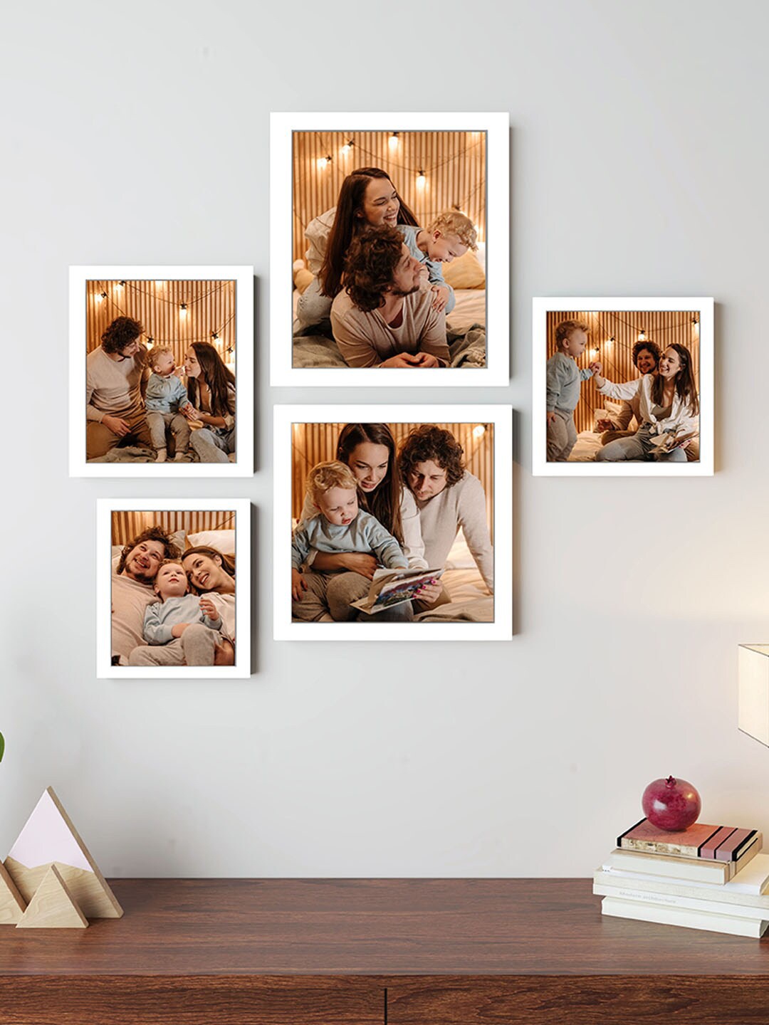 

Art Street White 5-Pieces Wall Photo Frames