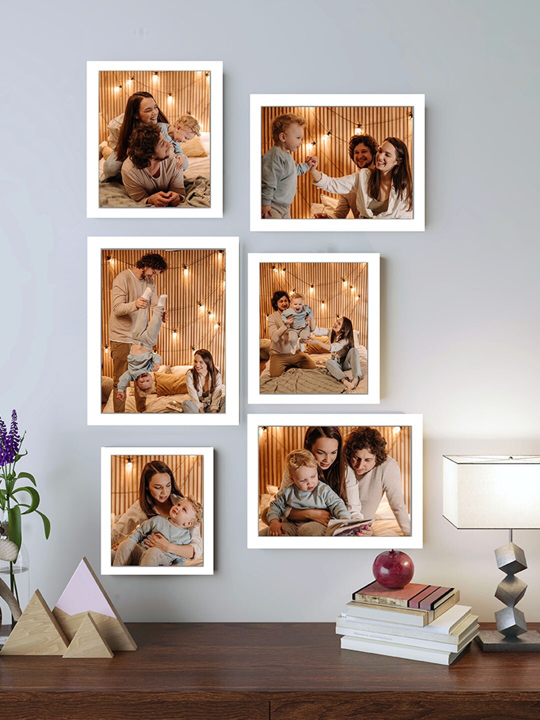 

Art Street 6-Pcs White Wall Photo Frames