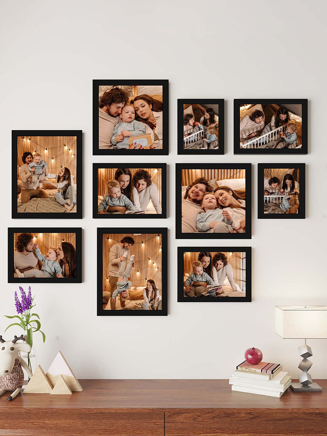 

Art Street 10-Pcs Black Wall Photo Frames