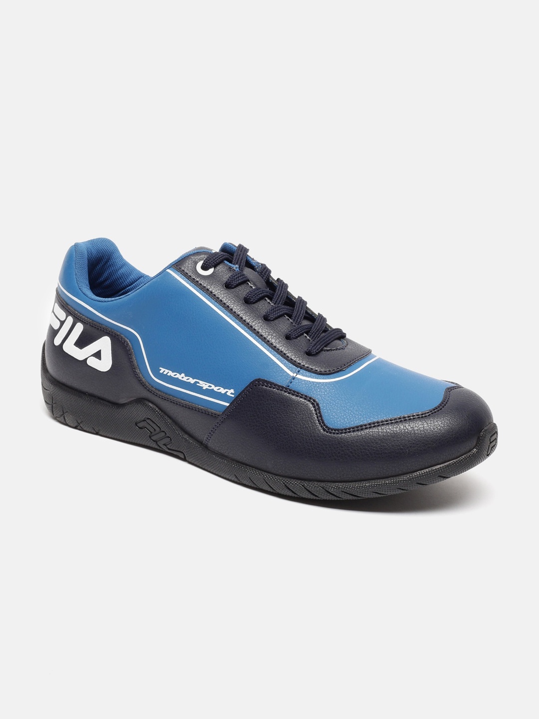 

FILA Men PECOS Colourblocked Memory Foam Insole Basics Motorsport Sneakers, Navy blue