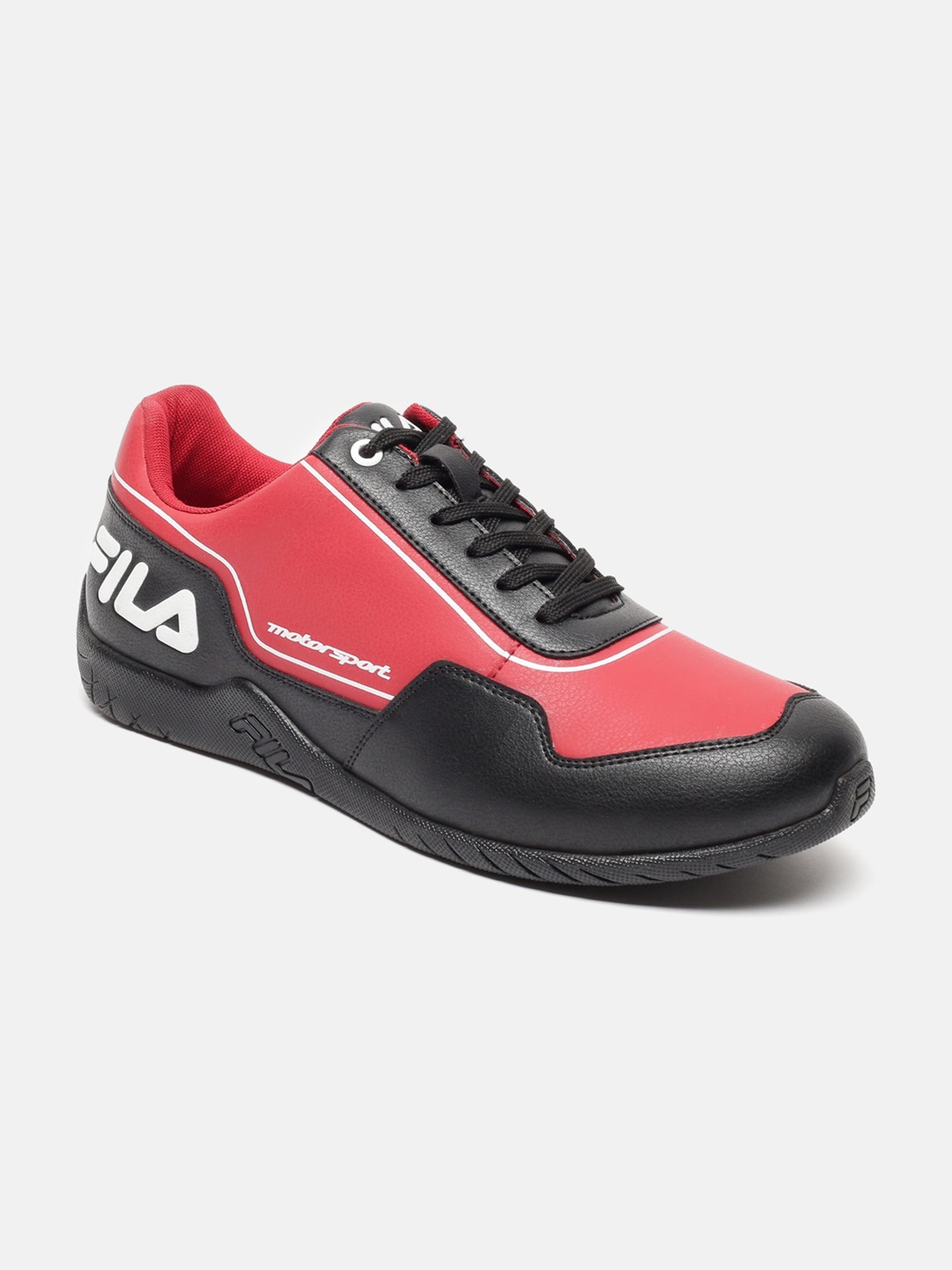 

FILA Men PECOS Colourblocked Memory Foam Insole Basics Motorsport Sneakers, Black