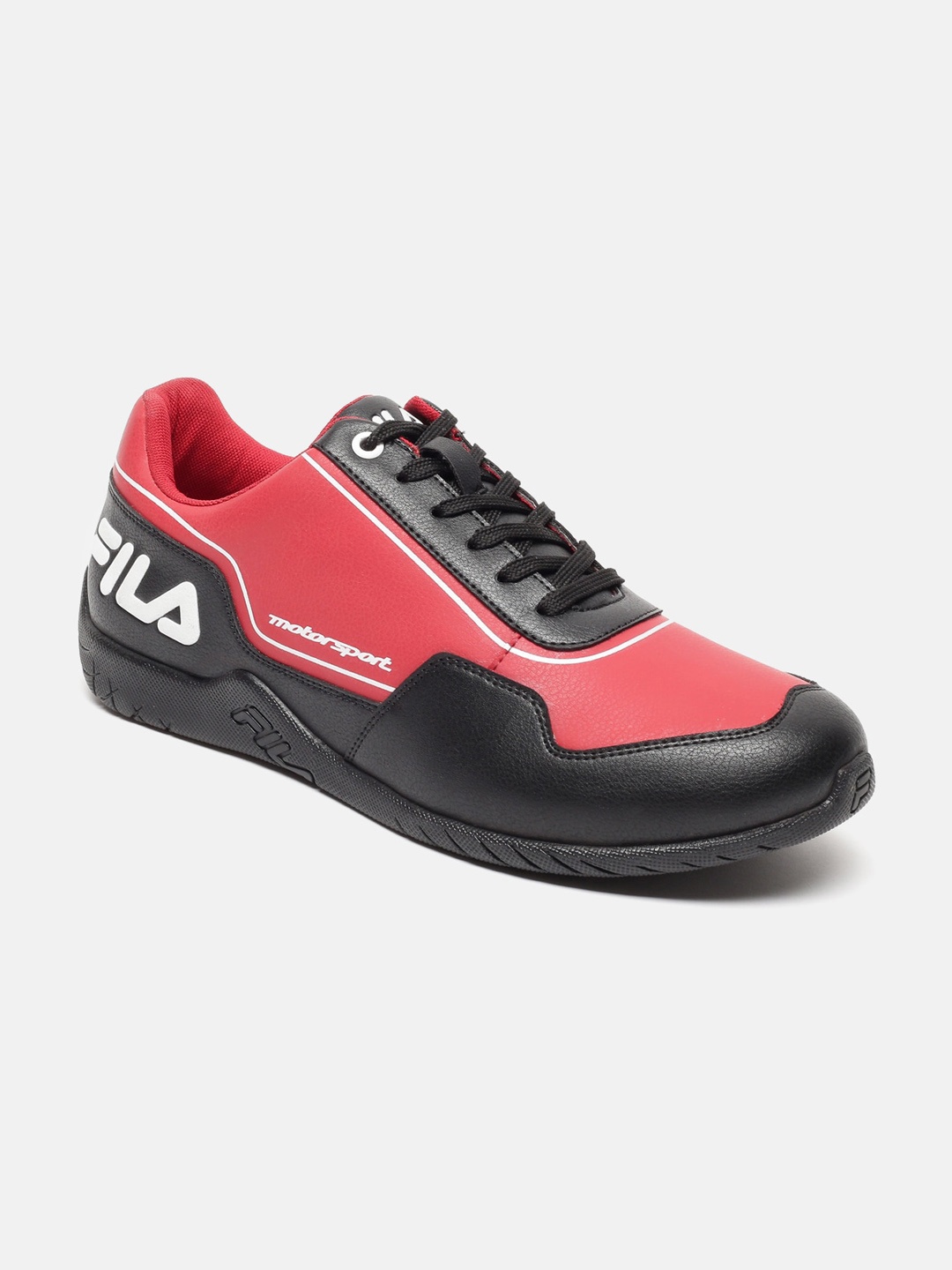 

FILA Men Colourblocked PECOS Motorsport Sneakers, Red