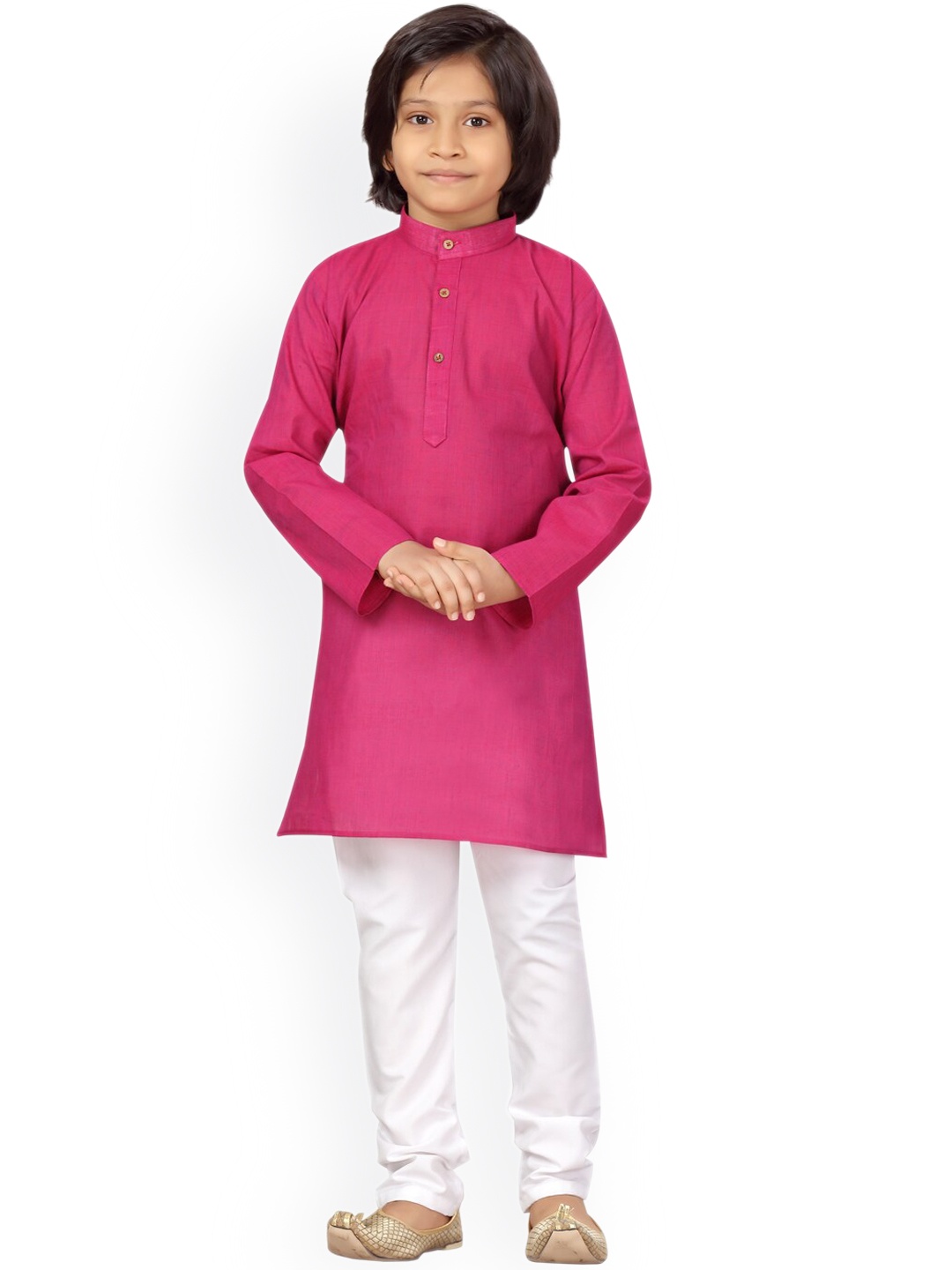 

BAESD Boys Regular Pure Cotton Kurta With Pyjamas, Purple