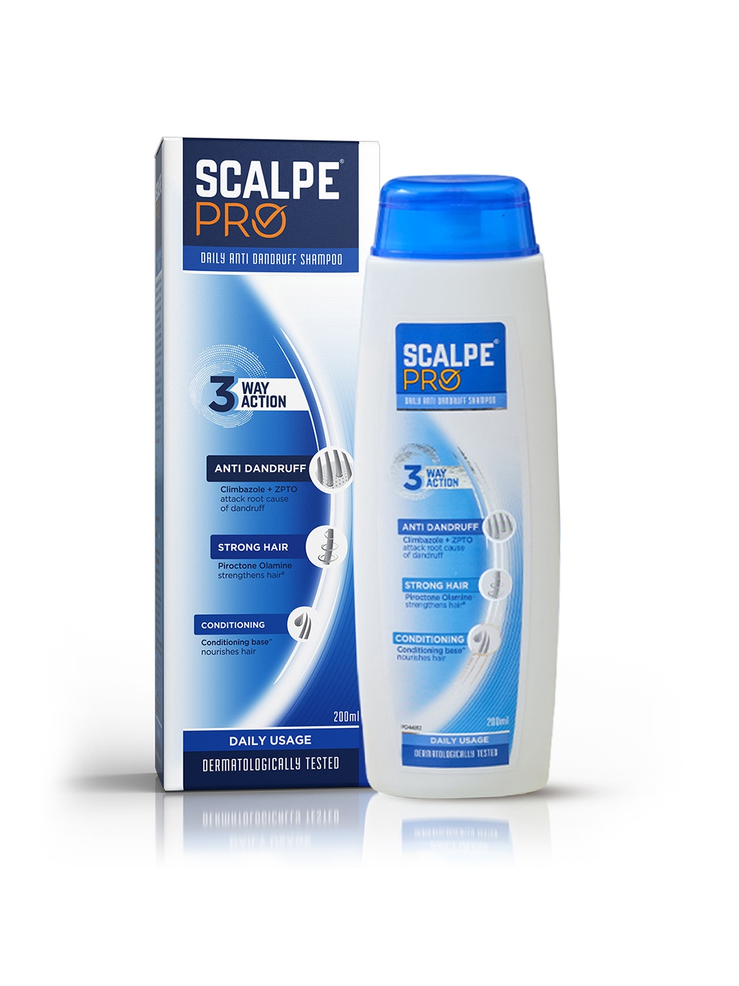

Scalpe Pro Daily Anti Dandruff Shampoo - 200 ml, White