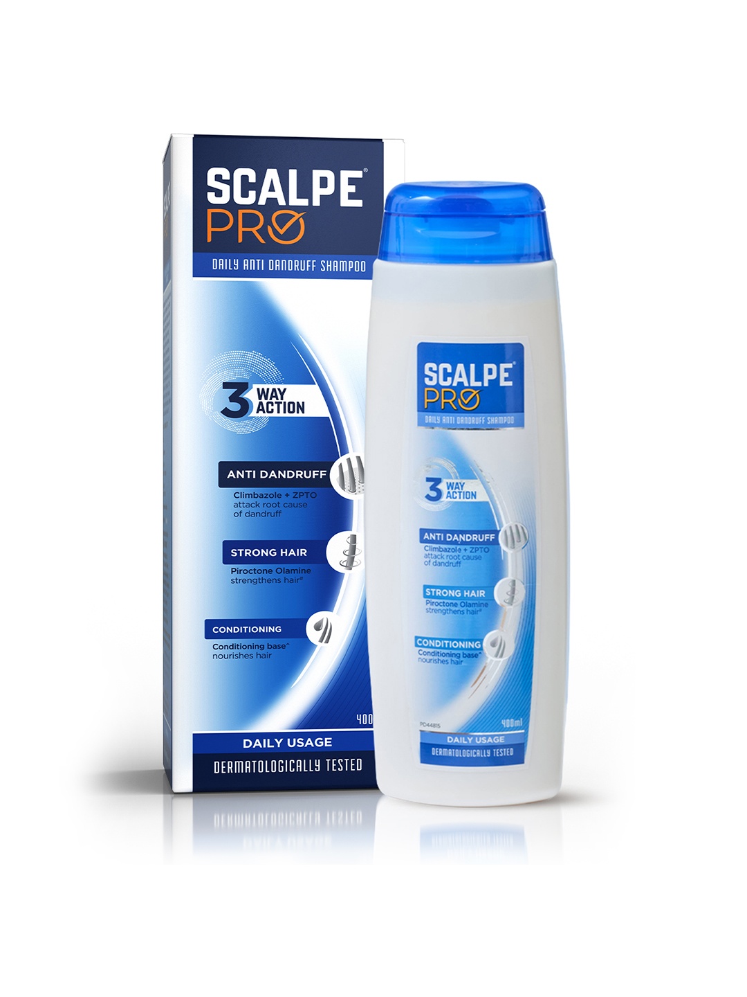 

Scalpe Pro Daily Anti Dandruff Shampoo - 400 ml, White