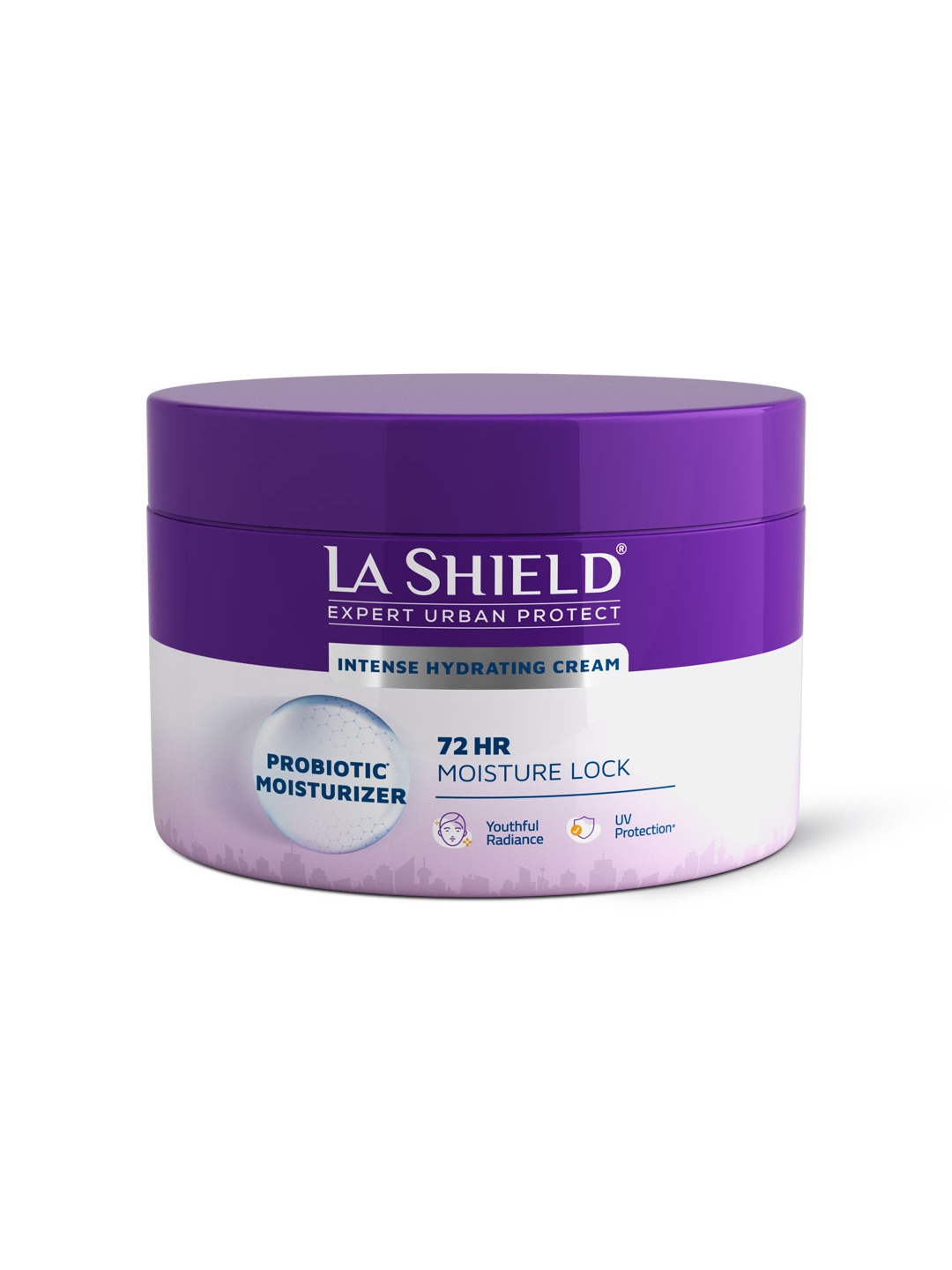 

La Shield Probiotic Moisturizer Face Cream with UV Protection - 100g, Purple