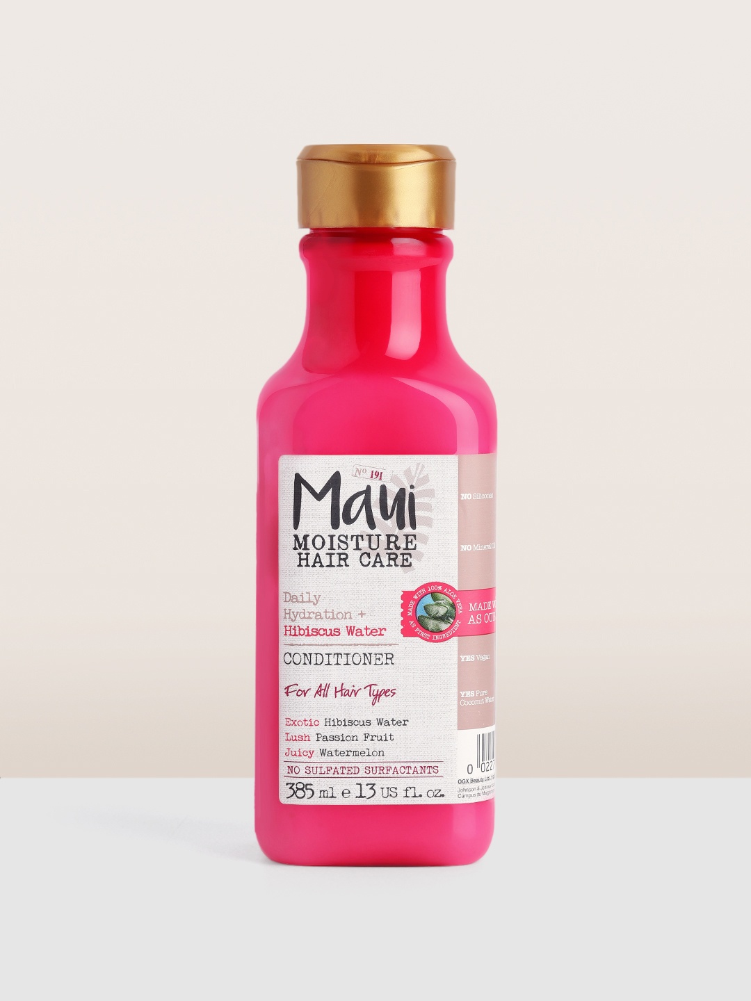 

MAUI MOISTURE Lightweight Hydration Hibiscus Water Conditioner with Aloe Vera - 385 ml, Pink