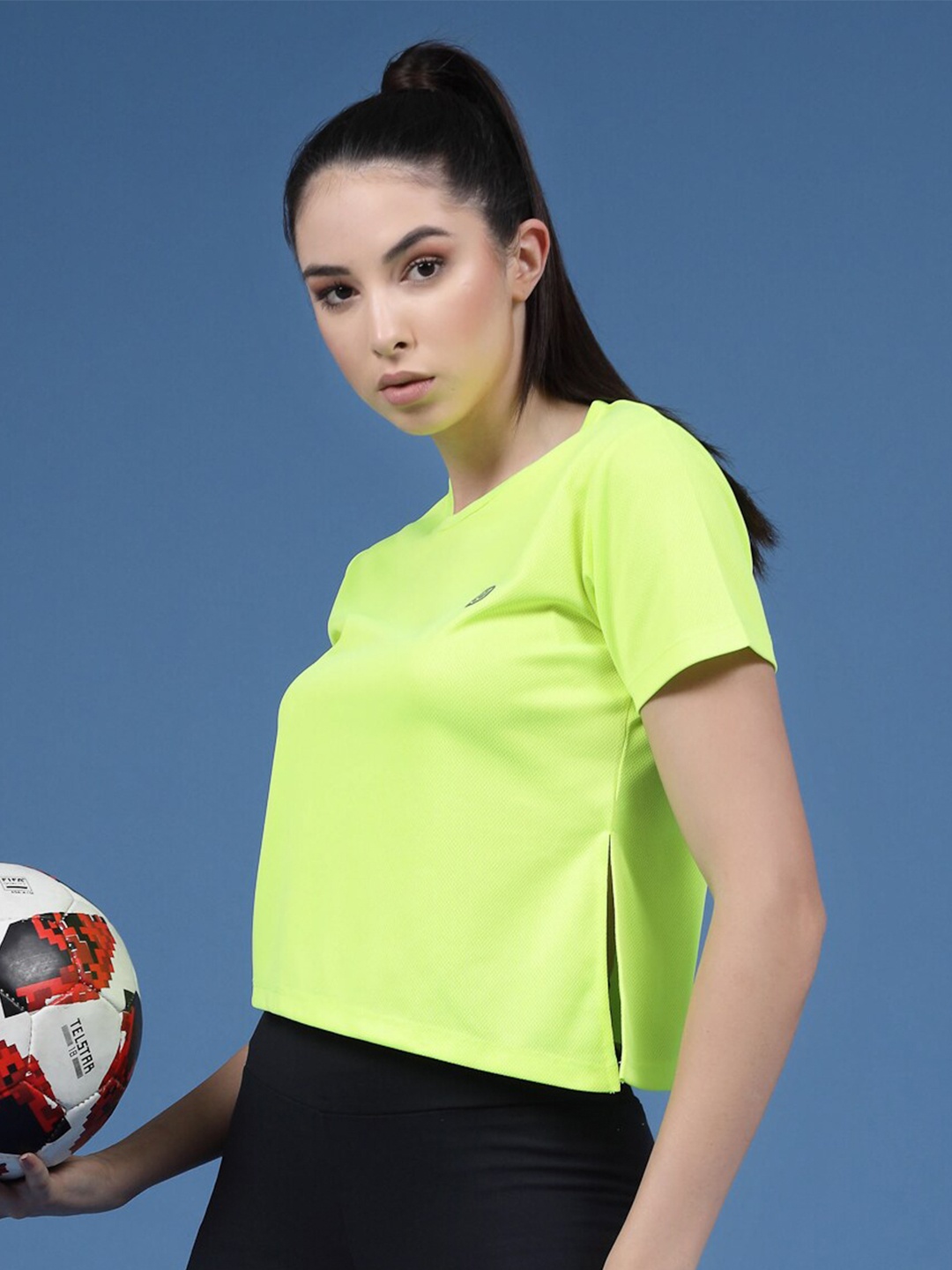 

Rigo Round Neck Sports Active Wear Top, Green