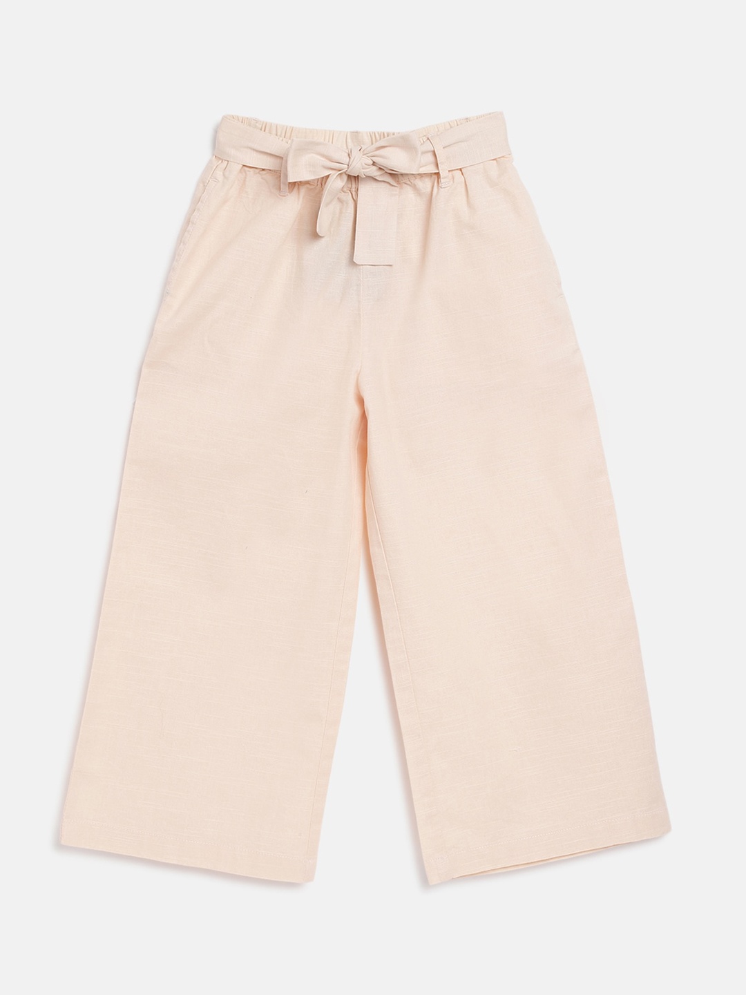 

Campana Girls Mid-Rise Cotton Culottes Trousers, Beige