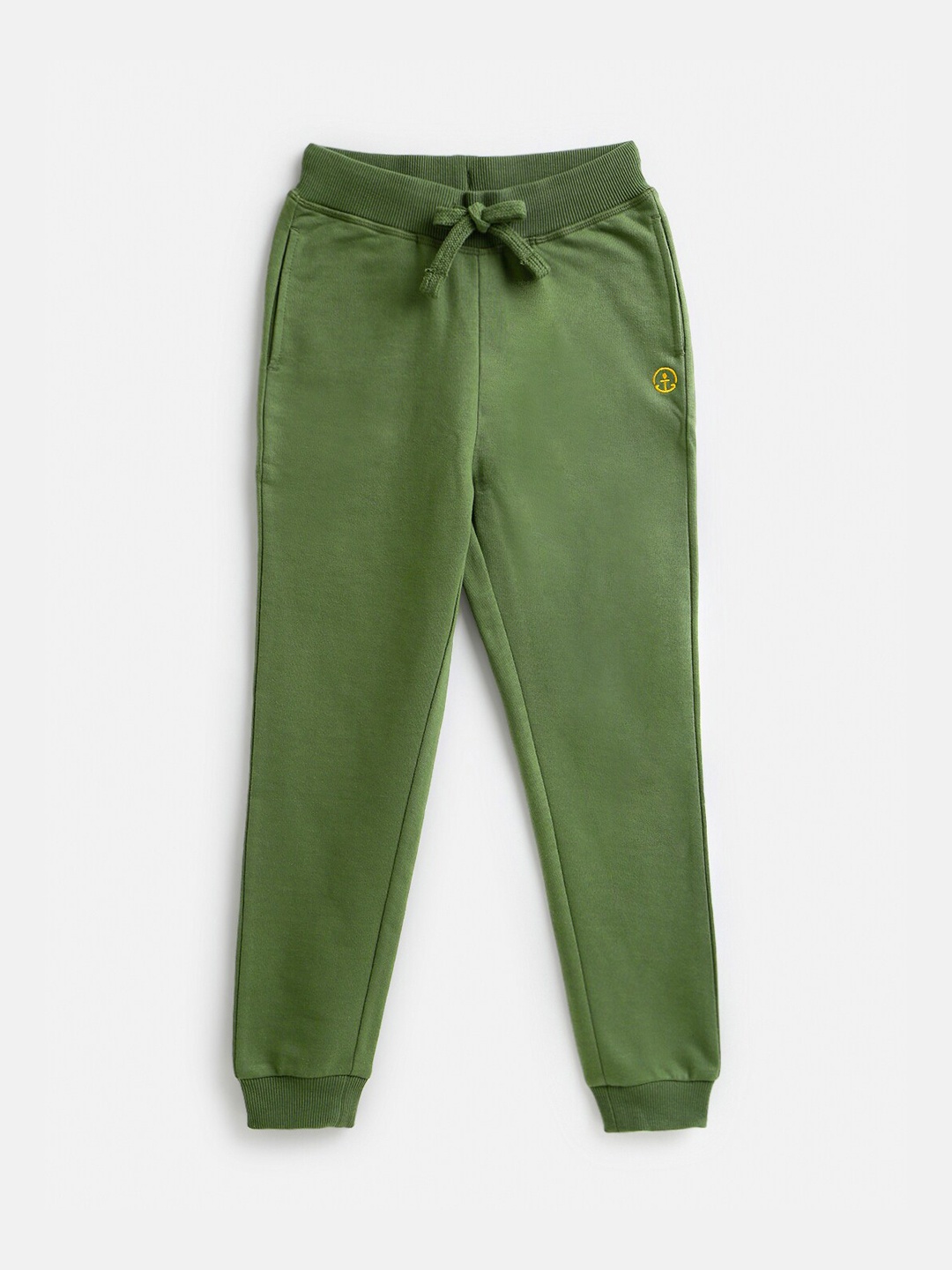 

Campana Girls Mid-Rise Cotton Joggers, Olive