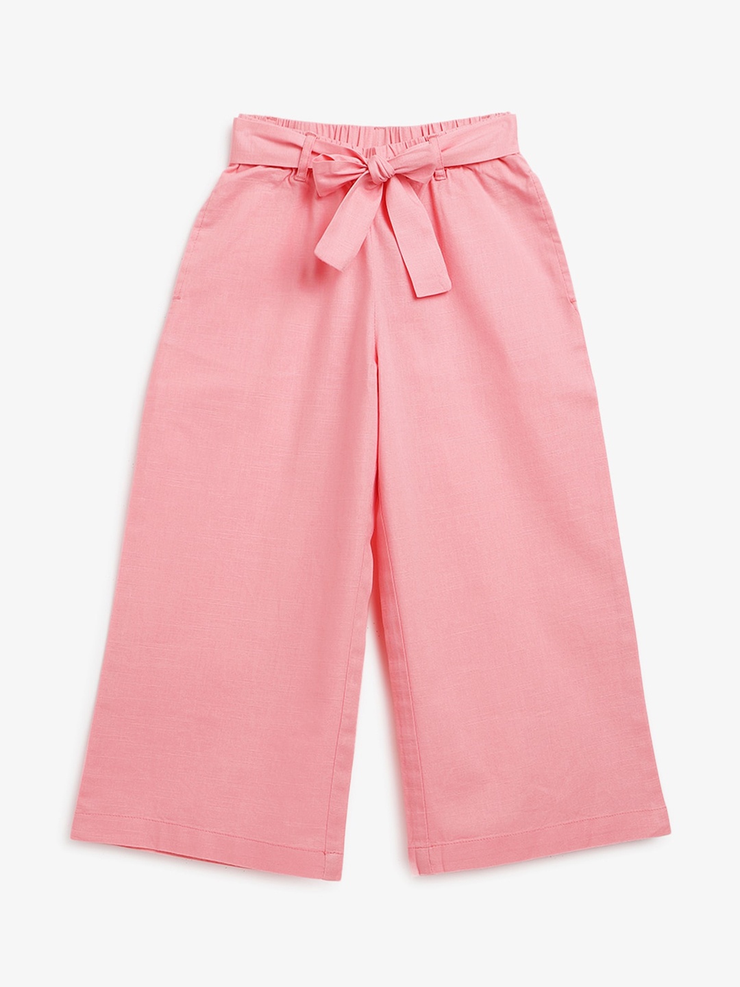 

Campana Girls Mid-Rise Cotton Culottes Trousers, Pink