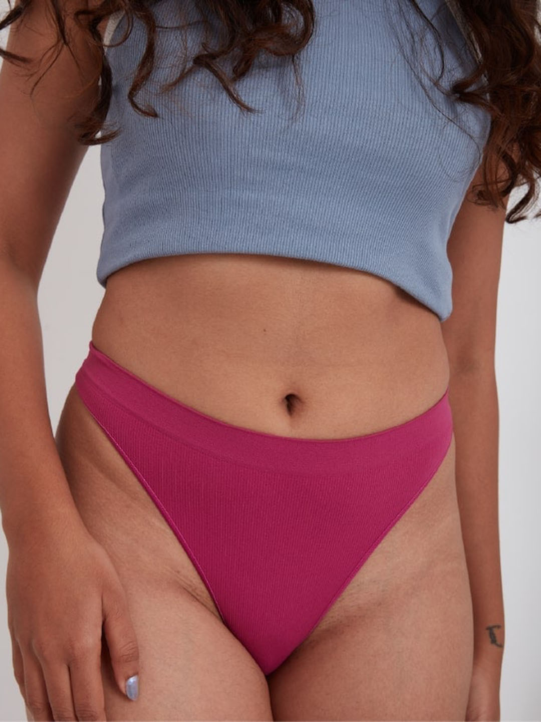 

Big Little Lemons Mid-Rise Thong Briefs, Pink