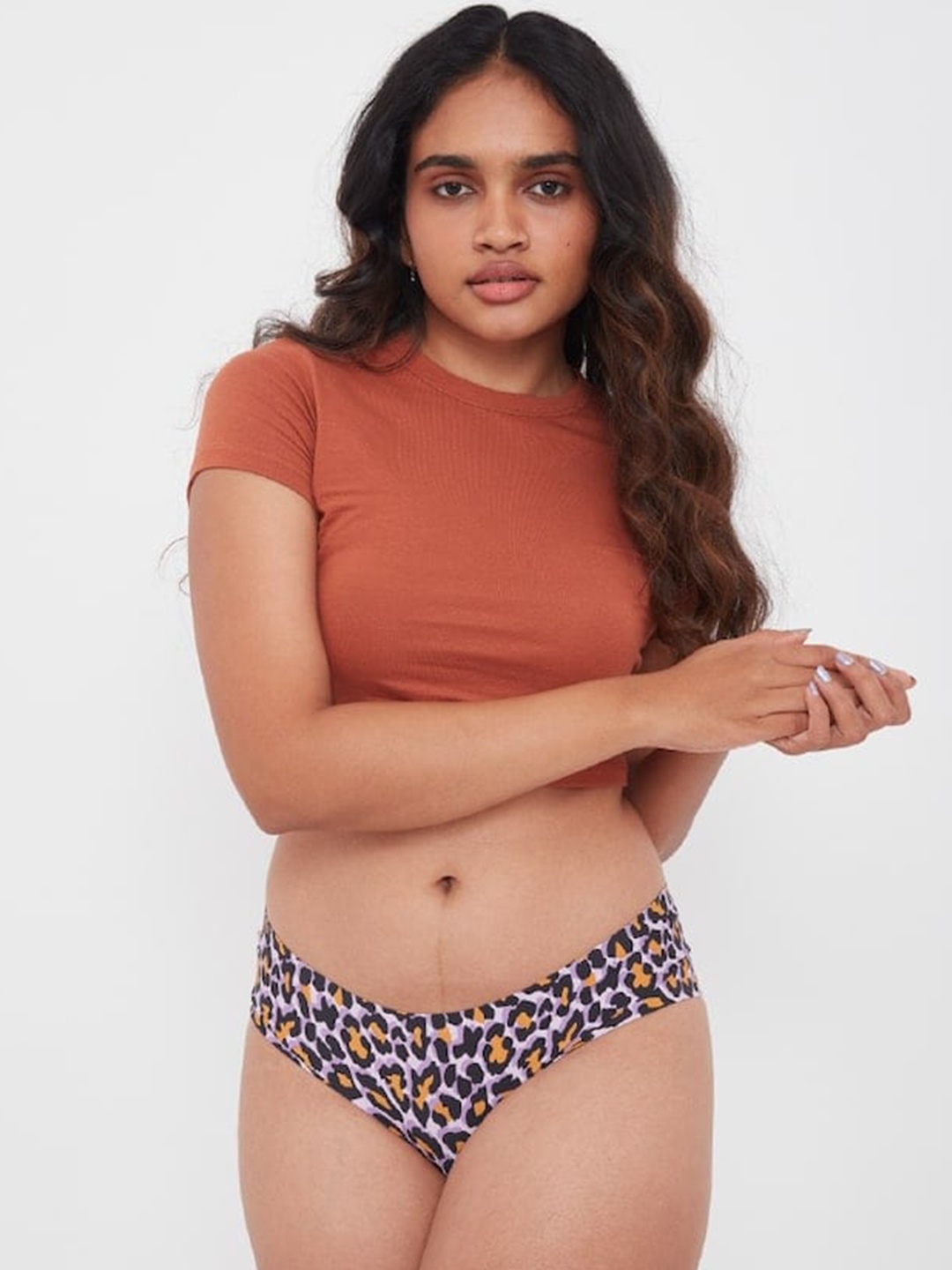 

Big Little Lemons Printed Hipster Briefs, Purple