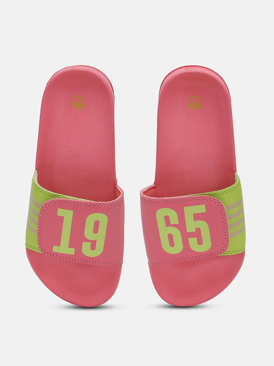 

United Colors of Benetton Women Printed Sliders, Pink