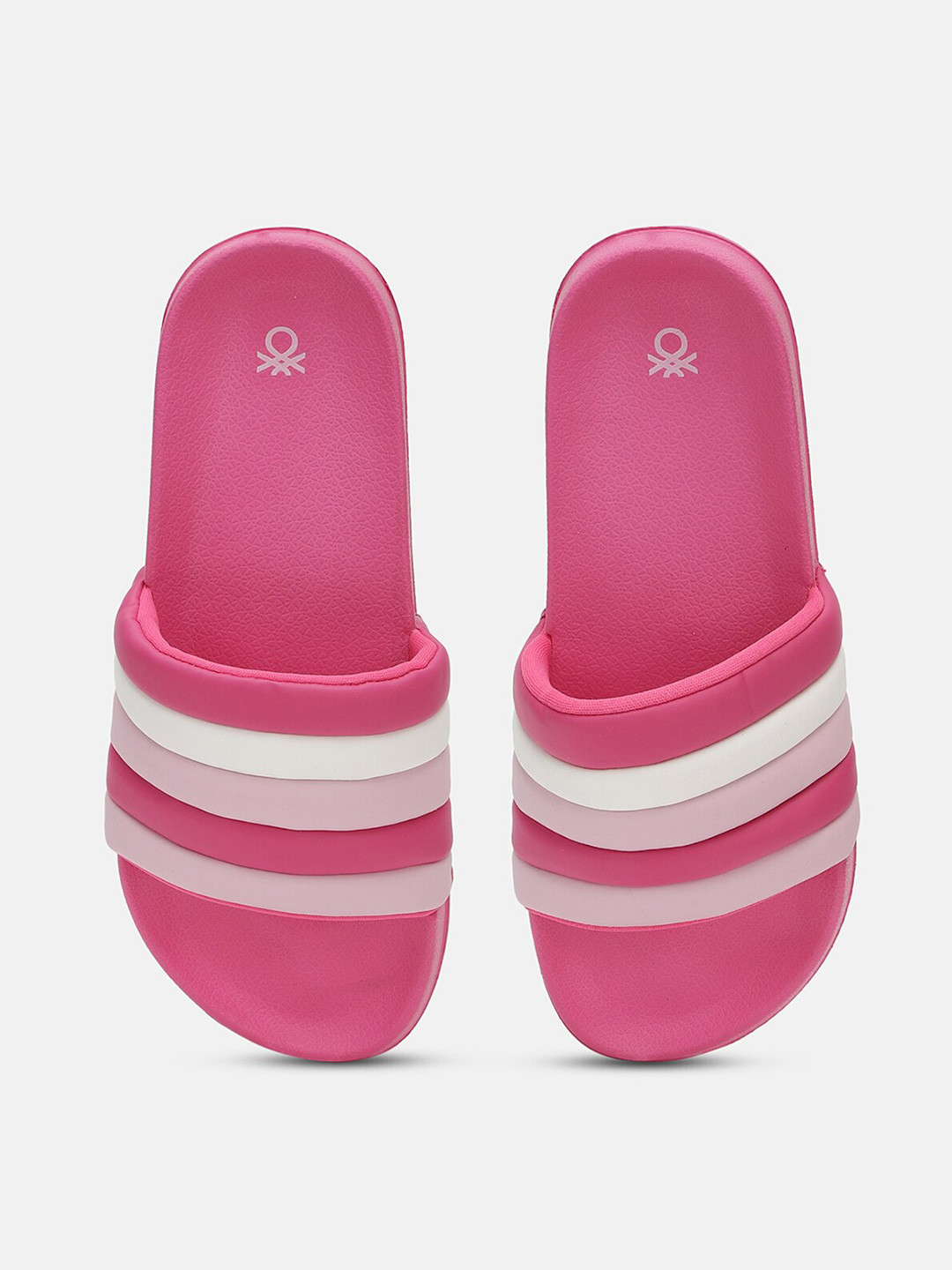 

United Colors of Benetton Women Printed Sliders, Pink