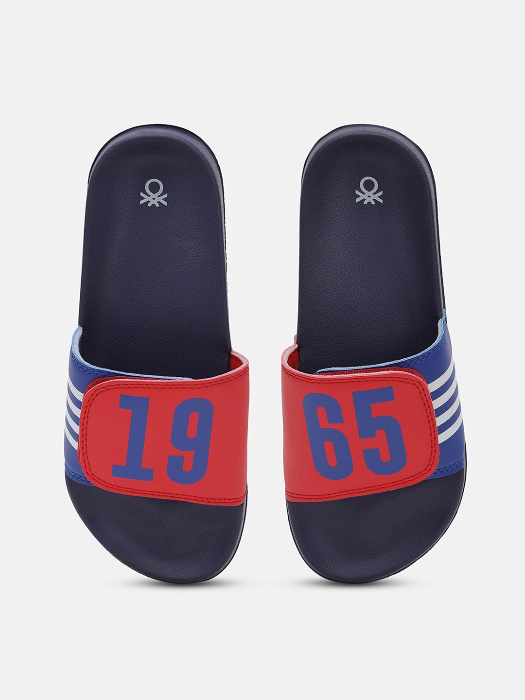 

United Colors of Benetton Women Printed Sliders, Blue