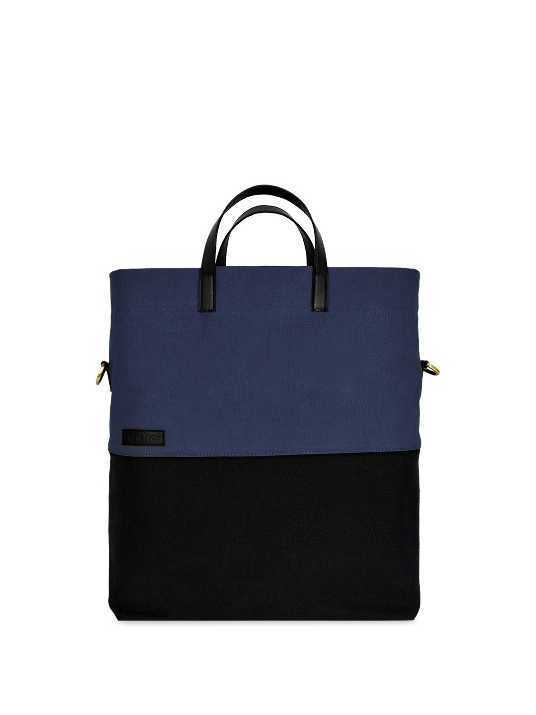 

stasher Colourblocked Structured Handheld Bag, Blue