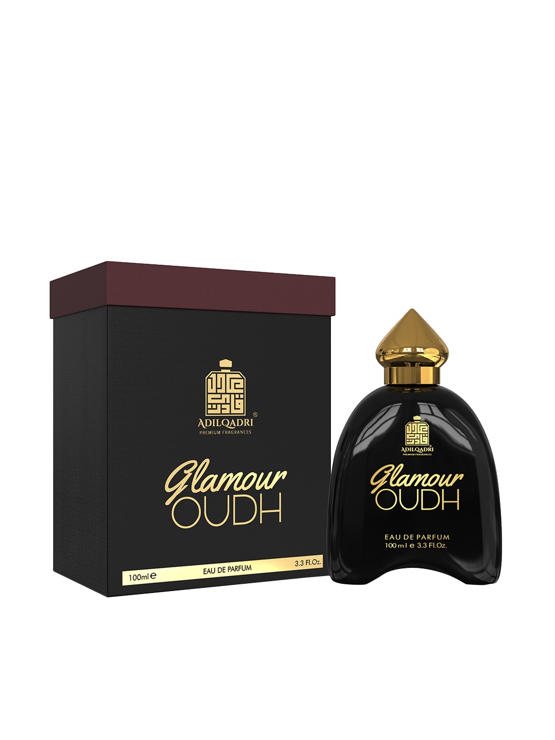 

ADILQADRI Premium Glamour Oudh Eau De Perfume - 100ml, Black