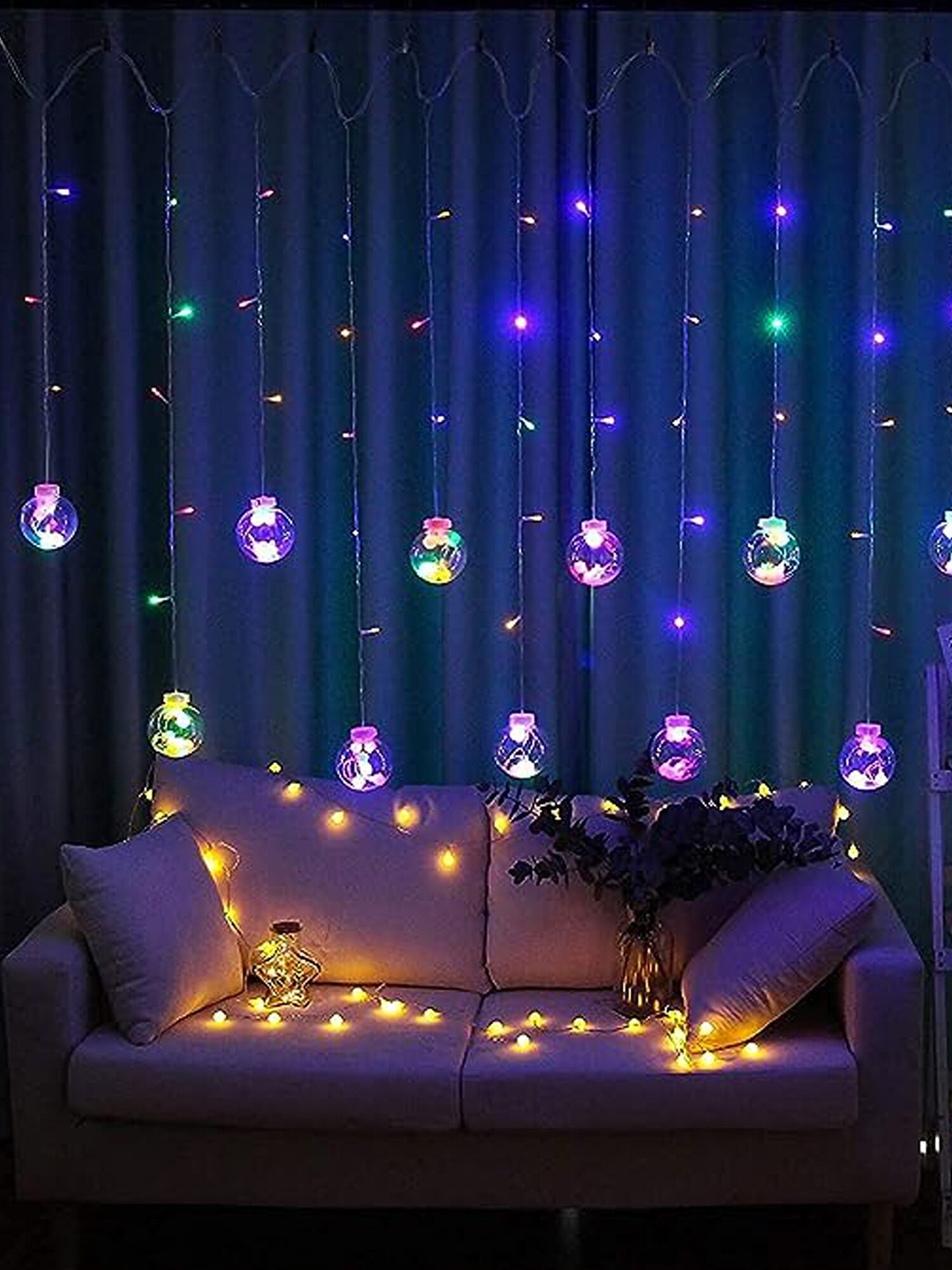 

The Purple Tree Blue & Pink Tangle-Free Wire String Lights