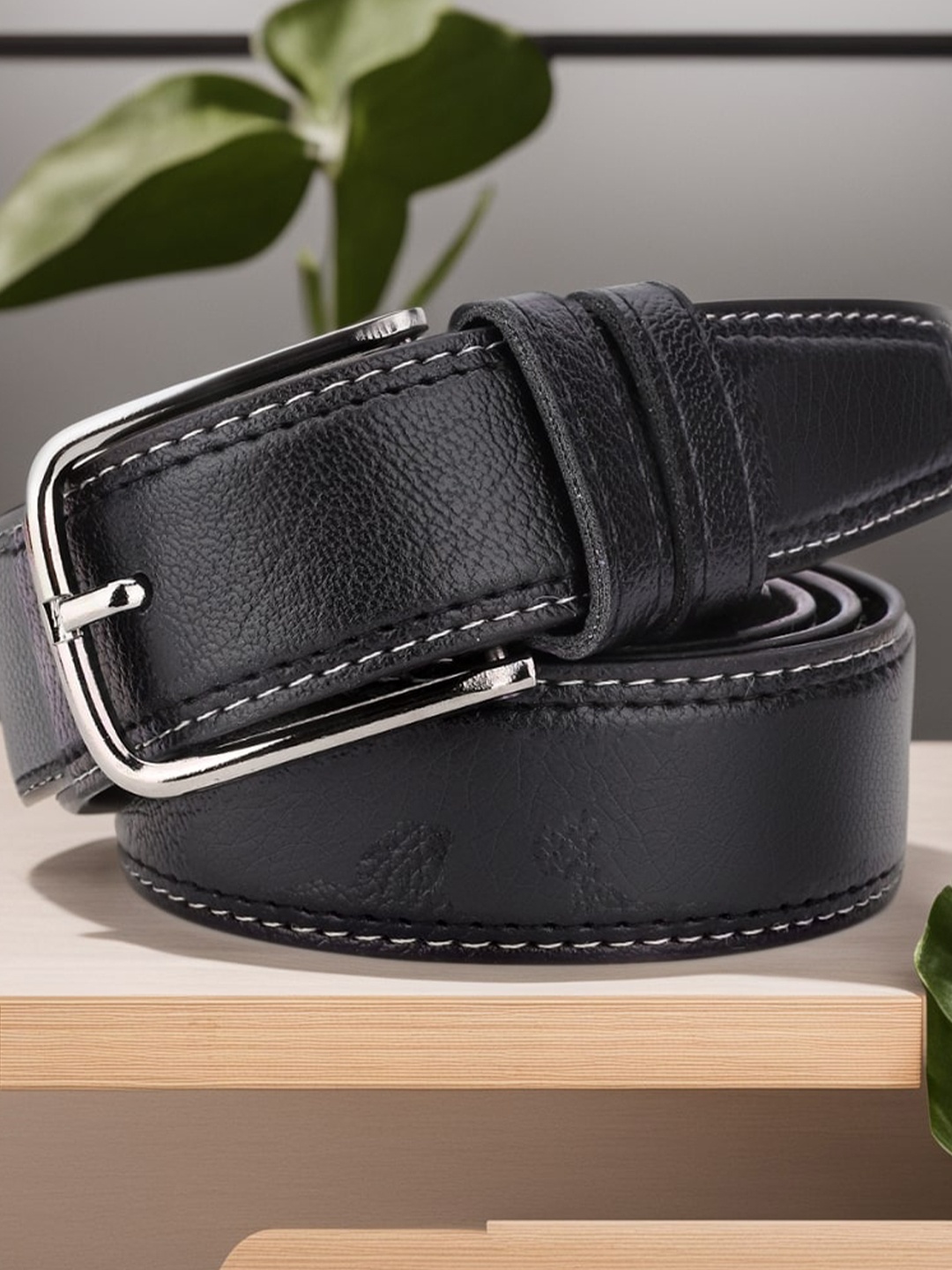 

Kastner Men Textured Formal Belt, Black