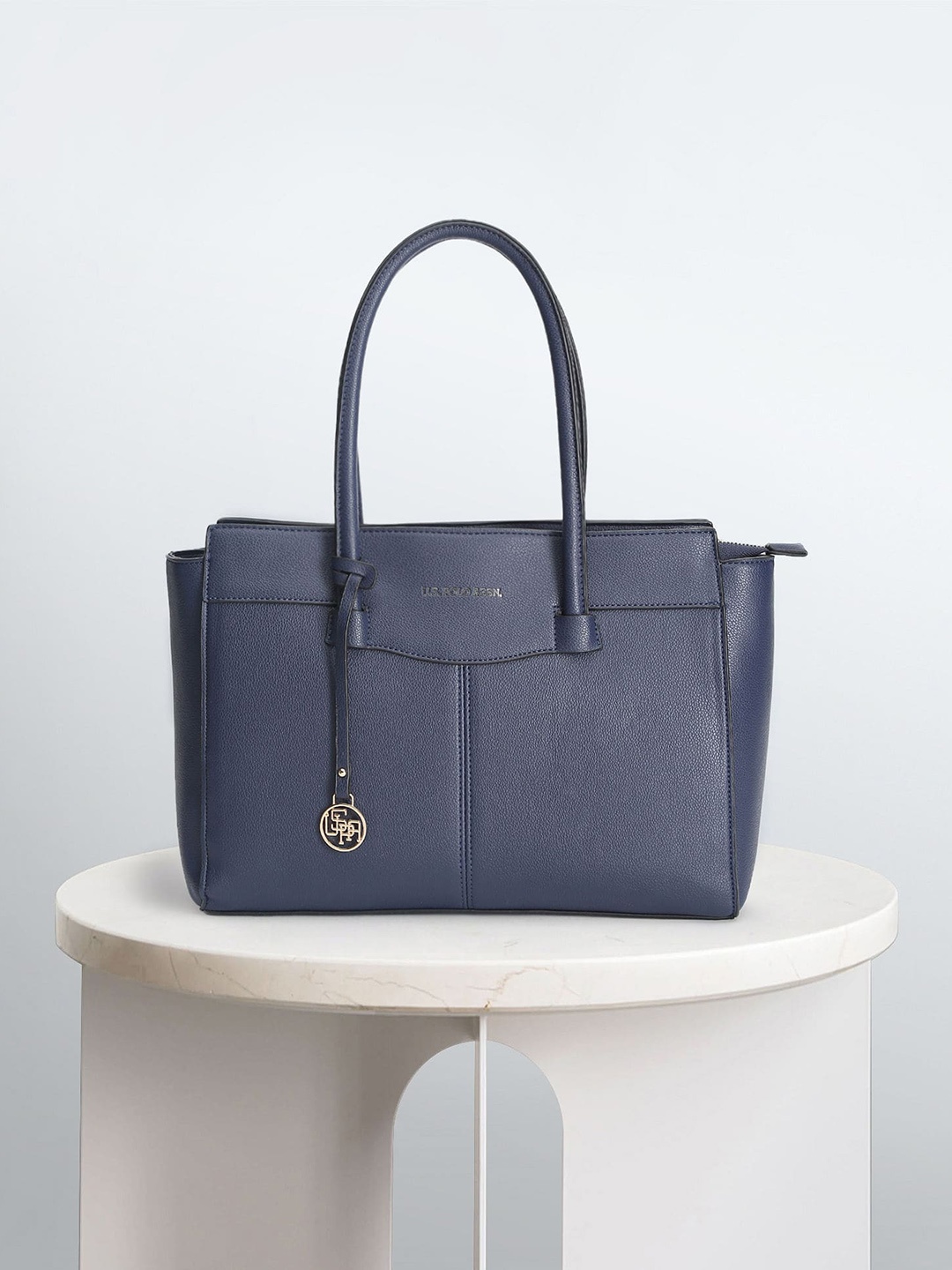 

U.S. Polo Assn. Women Oversized Structured Handheld Bag, Blue