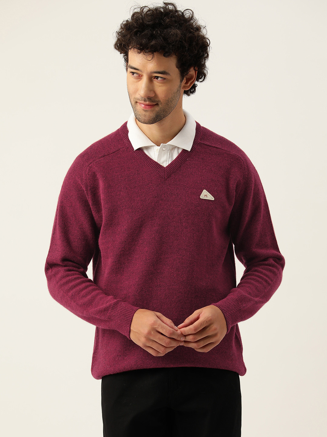 

Monte Carlo Men Woollen Pullover, Maroon