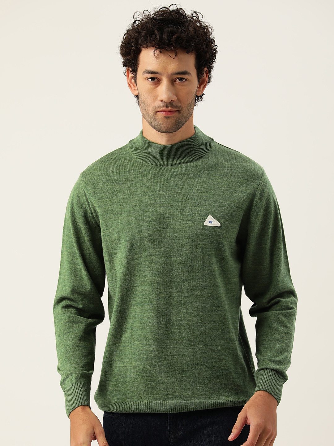 

Monte Carlo Men Solid Pullover, Olive