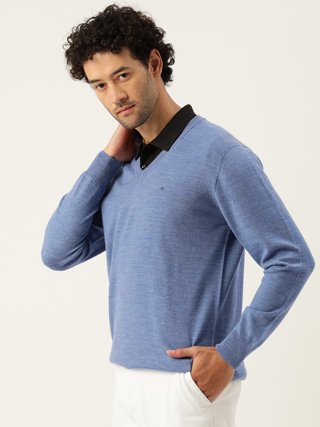 

Monte Carlo Men Woollen Pullover, Blue