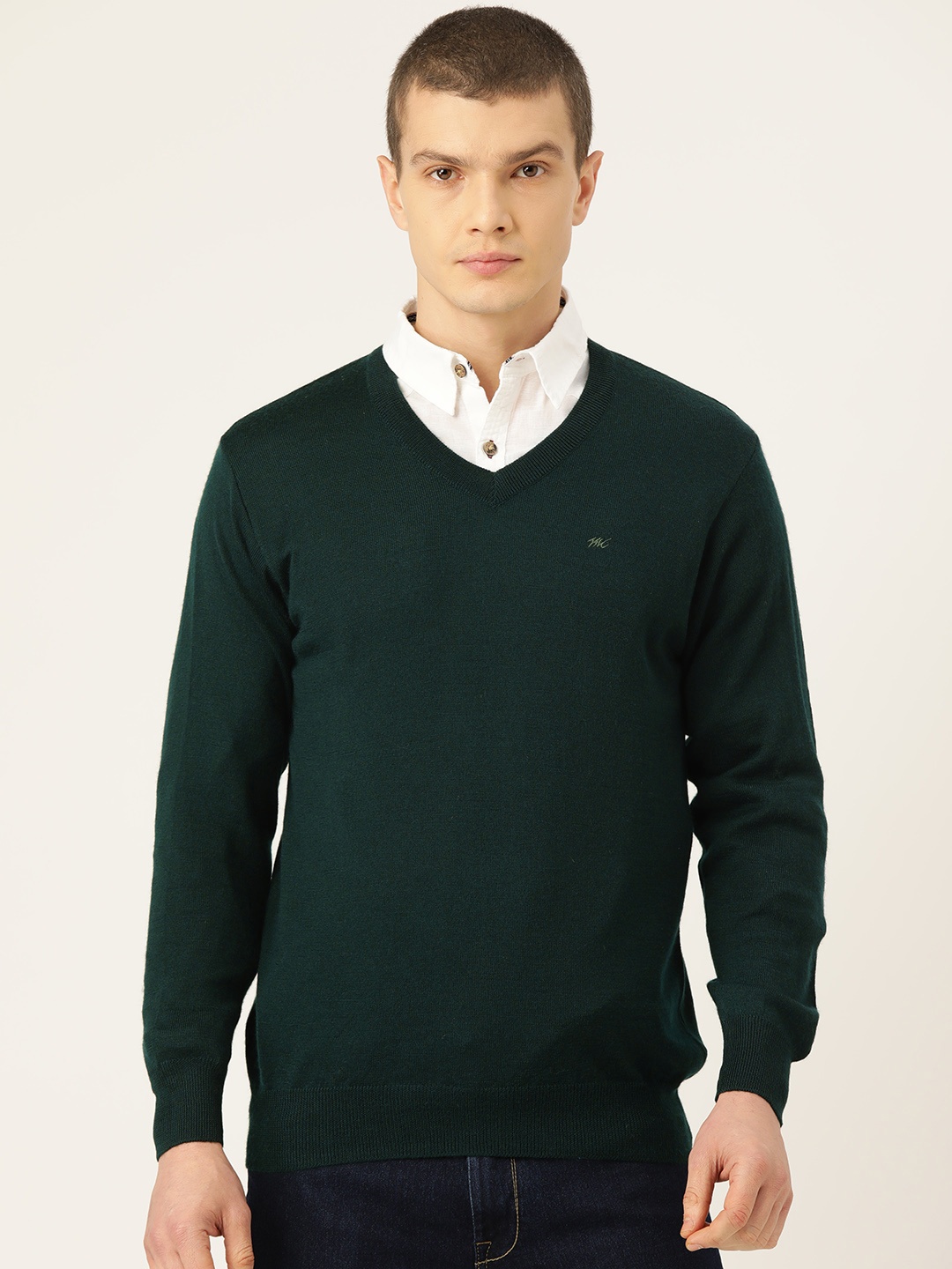 

Monte Carlo Men Woollen Pullover, Green
