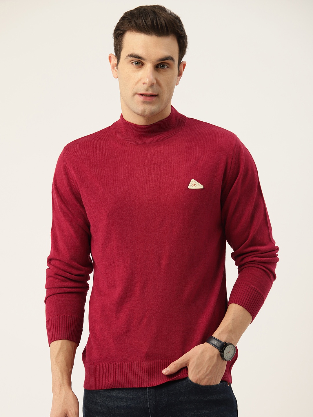 

Monte Carlo High Neck Pullover, Maroon