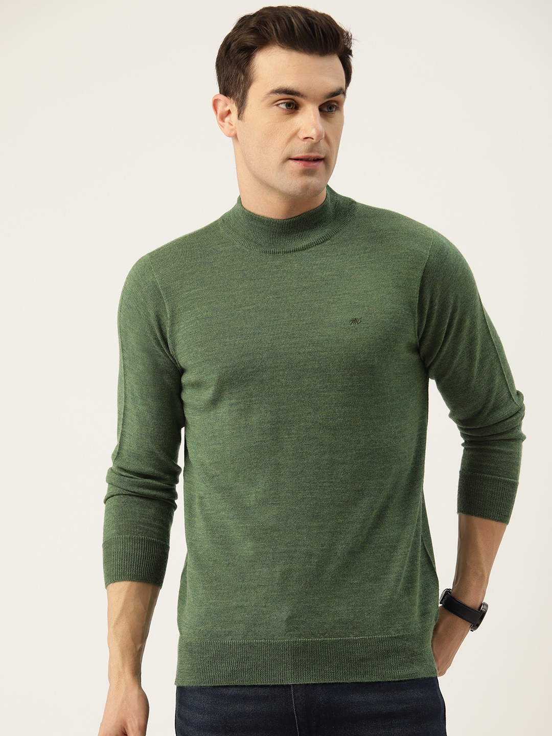 

Monte Carlo High Neck Pullover, Green